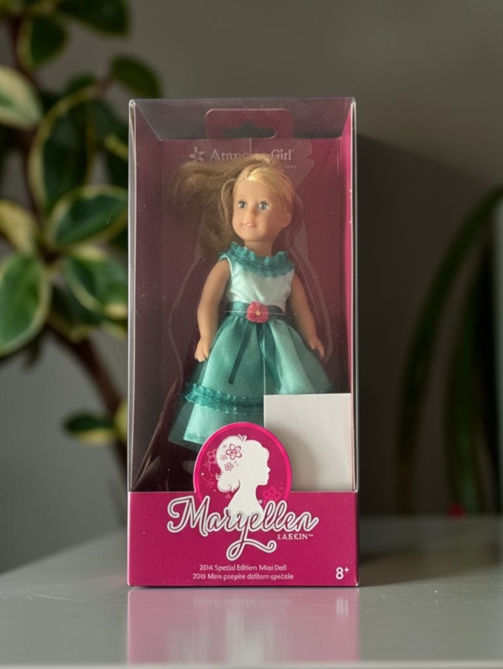 2016 American Girl Maryellen Larkin Special Edition Mini Doll in Teal Dress, New
